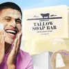Sabonete de Sebo Bovino Mais Vendido na Fronteira, Sabonete de Limpeza para Banho, Sabonete Artesanal de Leite, Sabonete de Limpeza Facial Sem Perfume