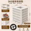 Organizador com Compartimentos Multicamadas Suporte Giratório para Armazenamento de Miçangas Perler Caixa de Armazenamento de Miçangas Perler para Mesa Rack de Armazenamento de Grande Capacidade Estilo ins