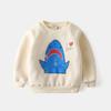 Suéter forrado de vellón para niños, ropa de invierno para niños, chaqueta abrigada para bebés, suéter, jersey grueso para niño, moda de tendencia
