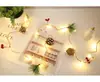 Luzes de Fio de Cobre de Natal da Amazon Luzes de Corda de Pinha LED Decoração a Bateria Frutas Vermelhas Cogumelo Atmosfera Externa Luzes Brilhantes