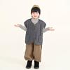 Vestido Changguo Colete Masculino Roupa Exterior Infantil Inverno Novo Colete Fino Acolchoado Jaqueta Retrô para Crianças Pequenas