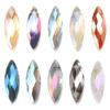 Novo olho de cavalo contas de cristal 10 * 30mm chapeado cor seção de vidro Contas de furo cruzado antigo hairpin acessórios de material