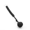 Bola de Acero Trenzado de Paracord, Bola de Nudo de Serpiente, Puño de Mono, Llavero de Supervivencia al Aire Libre de Paracord, Colgante de Paracord