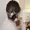 Goma para el pelo de estilo coreano a cuadros para otoño e invierno, alta elasticidad, para mujer, accesorio para el pelo de estilo británico, goma para el pelo de pañuelo cuadrado retro