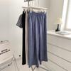 Pantalones de Lino Retro Delgados de Verano para Mujer, Corte Slim, Cintura Alta, Rectos, Pierna Ancha, Pantalones Frescos 2025