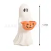 Decoración Creativa de Halloween de Resina Fantasma Calabaza para Patio Adornos Decorativos para el Hogar Jardín Decoraciones Exteriores para el Hogar