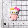 Accesorios de Resina DIY de Dibujos Animados Falda Meow Joyería Pasador Hecho a Mano Llavero Funda de Teléfono Móvil Imán para Refrigerador Material