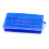 Forma de Gelo de Silicone com 24 Cavidades Molde de Gelo Doméstico Caixa para Fazer Gelo Molde de Gelo de Congelamento Rápido com Tampa Caixa de Gelo Caseira para Geladeira