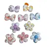 Tela Floral para Niña DIY Rellena de Algodón Flor de Cinco Pétalos Accesorios de Moño, Accesorios para el Cabello, Broches, Materiales de Flores al por Mayor