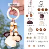 Sino de Vento Natural Feito à Mão com Casca de Fruta Pingente Kit de Material DIY Conjunto de Joias Série Cura Sino Decoração para Pendurar no Carro Atacado