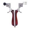 Tirachinas Acero Inoxidable 304 98K Alambre Único Láser Cuero Plano Arco Mango Madera Acero Prensado Rápido Exterior Cuero Madera Maciza Blanca Tirachinas
