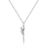 Collar con Colgante de Figuras Abrazándose para Hombres y Mujeres Regalo Emocional y Significativo para el Día de la Madre el Día del Padre o Ocasiones Especiales Collar de Pareja Abrazándose Tono Plateado Cadena de 50 cm Incluida