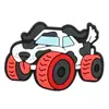 Motocicleta Todoterreno de Dibujos Animados Genial y Elegante Papelería Masculina Accesorios DIY Funda de Teléfono Decoración Plana Parche de Goma Suave de PVC