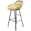 Silla alta de bar de ratán, moderna y sencilla, para cafetería, hogar, silla alta, creativa, de red, para vino tinto.