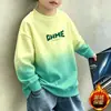 Sudadera de nuevo estilo para niños, de manga larga, fina, elegante, cuello redondo, capa base para niños de mediana y mayor edad, adecuada para primavera, otoño e invierno, con forro polar