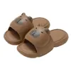 Pantuflas de Capibara para Mujer Verano EVA Suela Suave Cómodas para Interiores Hogar Antideslizantes Sandalias de Dibujos Animados Mayoreo