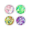 Pó de Glitter Popular para Nail Art da Amazon Maquiagem de Palco Flash Iluminador Corporal Joias para Unhas Atacado Alto Brilho