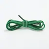 Cordón de zapato de doble capa para hombre y mujer, colorido, seda plateada, deportivo, infantil, elástico, punta redonda, cordón plano, banda elástica para suéter