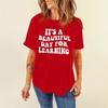 Camiseta de algodón puro de Amazon para mujer, estilo europeo y americano, ideal como regalo para profesores, con cuello redondo y manga corta, disponible en verano.
