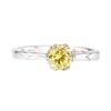 Anillo de Plata S925 Soporte Vacío para Mujer Estilo K Anillo de Diamante Japonés y Coreano Soporte para Anillo de Boda Soporte Vacío Anillo de Circonita Cúbica para Incrustar DIY