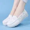 Zapatos de enfermera para mujer con suelas blandas, transpirables, no fatigantes, antideslizantes, cómodos, de suela plana, zapatos de trabajo médicos de verano, tacón antideslizante, al por mayor