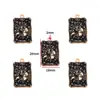 Accesorios para Joyería de Aleación con Goteo de Aceite DIY Colgante de Tarot Collar Pulsera Pendientes Llavero Colgante W441
