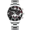 2026 Transfronterizo Nuevo Negocio Creativo Equipo Banda de Acero Reloj Hombres Reloj de Cuarzo Decorativo Conjunto de Joyería Colgante de Flecha