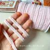 Renda de Orelha de Madeira 6mm Pequeno Pano Acessórios para Roupas de Boneca bjd ob11 Renda Franzida Elástica Babado Renda Elástica