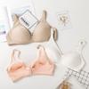 Sutiã Fino de Algodão Puro Primavera e Verão Sutiã Sem Aro Tamanho Plus Size Feminino para Mulheres de Meia-idade e Idosas Respirável Sem Bojo Roupa Íntima para Mães