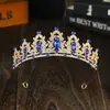 Tiara Coroa de Noiva Estilo Coreano Acessórios de Casamento Peça de Cabeça de Cristal Branco Coroa de Princesa para Aniversário Coroa de Liga de Metal Coroa de Strass