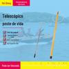 Piscina de vidro de aço telescópica salva-vidas vara de pesca de aço inoxidável portátil profissional de água marinha fácil de operar