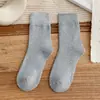 Calcetines de Toalla Cálidos de Invierno para Mujer, Calcetines Terry Gruesos, Calcetines de Vellón de Color Sólido hasta la Media Pantorrilla, Calcetines para Piso, Calcetines de Maternidad al Mayoreo