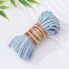 Hilo de Algodón Retorcido en el Núcleo de Color Degradado Teñido por Secciones Cuerda de Mano para Pulsera DIY Tejida a Mano Cuerda Multicolores para Hombres y Mujeres Cuerda Cuerda