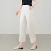 Pantalones Rectos Ol Commuter para Mujer, Pantalones Cortos Delgados de Verano Anti-Arrugas Petite, Pantalones Casuales Hechos a Medida
