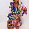 2026 Ropa Femenina Transfronteriza Europea y Americana Dropshipping Moda Otoño Nuevo Estilo Falda Corta Estampada Falda Retro Francesa Ceñida a la Cintura