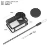 Adecuado para Dji Action6 Funda de Silicona Cubierta Protectora para Lente Cuerda Anticaídas y Antiperdida Juego de Accesorios para Cámara Deportiva