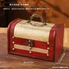 Caja de Madera China Retro Creativa Personalizada con Asa Caja de Embalaje Exquisita para Antigüedades, Joyas Caja de Almacenamiento para Cine y Televisión Fotografía Dao