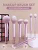 Set de brochas de maquillaje transfronterizo nuevo de 4, 6, 8 y 12 piezas con mango largo, brocha para contorno, brocha para polvos, brocha para cejas en stock