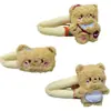 Grampo de Cabelo Urso Manteiga de Pelúcia Desenho Animado Novo Estilo Princesa Clipe Lateral Grande Clipe Bb Acessório de Cabeça Grampo de Cabelo Clipe de Maquiagem