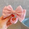Bobbi cuento de hadas 24 primavera nuevo celebridad de internet Princesa Perla lazo tridimensional pinza superior diadema para el pelo infantil