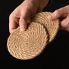 Esterilla de Lino con Aislamiento Térmico, Salvamanteles de Mesa de Comedor de Cuerda de Cáñamo, Posavasos, Esterilla de Placa a Prueba de Aceite para el Hogar, Salvaplatos, Salvamanteles de Comedor Occidental, Almacenamiento, Aislamiento Térmico, Anti-quemaduras