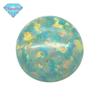 Huagang Gem OPAL Base Plana Redonda Gema OPAL Imitação Pedra Nua OPAL Sintético Azul Verde OP03