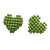Horquilla de acrílico tridimensional con forma de corazón de melocotón, hecha a mano, con cuentas, accesorios para el cabello, pendientes, venta al por mayor