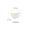 Conjunto de louça de cerâmica cor creme estilo francês com decoração sob esmalte, tigela e prato de porcelana saudáveis para uso doméstico, adequado para presentes de inauguração, disponível para atacado