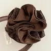 Presilha de Cabelo Estilo Preguiçoso Retrô Coreano Estampa Grande de Leopardo Flor em Botão Estilo Doce Sexy Cool Flor de Cabeça de Renda de Quatro Camadas Presilha de Cabelo para Mulheres