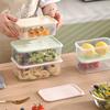 Caja de plástico sellada para cocina doméstica con tapa de PP, nuevo material, caja rectangular para conservar frutas y verduras en el microondas.
