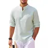 En Stock 2026 Camisas Europeas y Americanas para Hombre Manga Larga Cuello Alto Botones Piña Manga Corta Cuadros Tops Casuales para Hombre