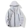 Estilo Nuevo Primavera y Otoño Chaqueta Fina con Capucha y Cremallera Larga Jacket para Deportes al Aire Libre Ropa de Trabajo Superior Personalizable Al por Mayor