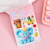 Pegatinas 5D tridimensionales con relieve para niñas, dibujos animados infantiles, autoadhesivas, impermeables, decoración DIY para funda de teléfono, patrones pequeños