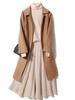 Suéter de Lana de Cuello Alto para Mujer 100% Lana Pura Suéter Tejido Otoño e Invierno Nuevo Suéter Elegante Holgado Base Suéter de Cachemira